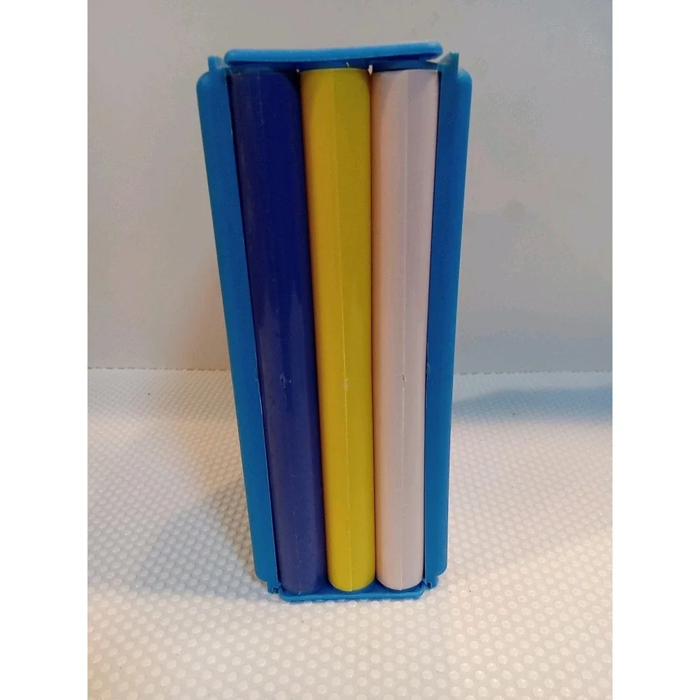 Vintage Emson 1988 Plastic Jewelry Keeper Compartment‎ Colorful Storage Box